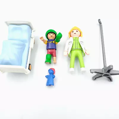 Buy Playmobil Hospital Ward Bundle Bed Child And Doctor City Life 6661 • 4.99£