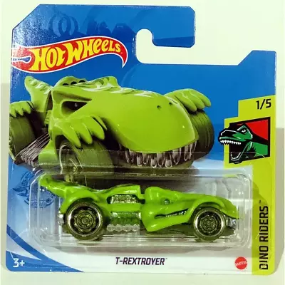 Buy Hot Wheels 2021 Dino Riders #24 T-REXTROYER Green Dinosaur MINT • 2.95£