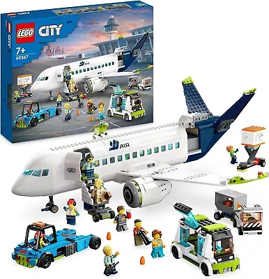Buy LEGO City Airliner Playset, Large Model Aircraft And Airport Ground Crew Vehicle • 67.45£