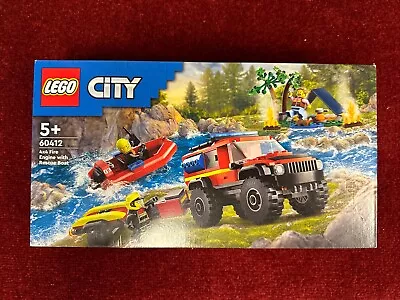 Buy LEGO CITY: 4x4 Fire Engine With Rescue Boat (60412) 5+ New&sealed • 19.75£