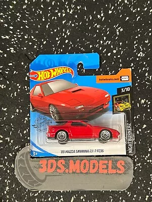 Buy MAZDA RX7 89 SAVANNA RED Hot Wheels 1:64 **COMBINE POSTAGE** • 2.95£