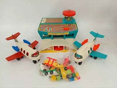 Buy Vintage Fisher Price Airport With Figures Accessories X2 Planes • 10.50£