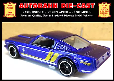Buy Old 1965 Ford Mustang Fastback 1:64 Scale Hot Wheels Diecast Collector Model Car • 6.90£