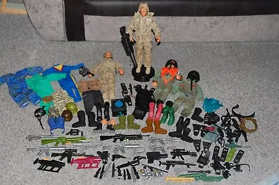 Buy Vintage GI Joe Duke & Action Man Figures With Accessories Job Lot Bundle • 45£