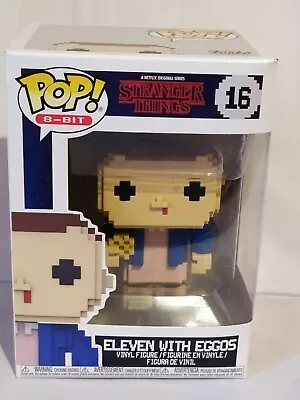 Buy Eleven With Eggos Funko Pop 8-Bit Stranger Things 16 Netflix Series Eleven Origins • 25.29£