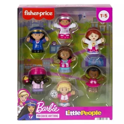 Buy Fisher-Price Little People Barbie You Can Be Anything Action Figures Pack • 18£