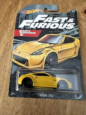 Buy Hot Wheels Fast & Furious 6 Nissan 370Z Yellow No 2 Of 5 New And Unopened • 10.50£