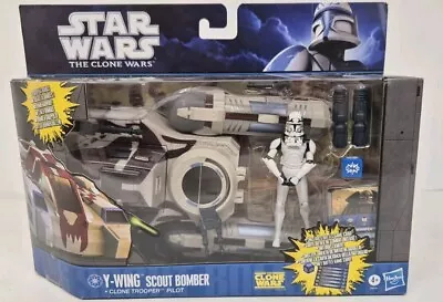 Buy Hasbro 2011 Star Wars Y-Wing Scout Bomber Clone Wars Boxed Sealed • 99.99£