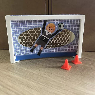 Buy Playmobil Football Soccer Goal Goalie Cut Out & Cones, Sports City Spares 13 • 2.30£