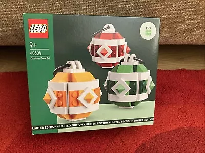 Buy LEGO 40604 Christmas Wintertime Decor Baubles Set *NEW SEALED Limited Edition • 15.99£