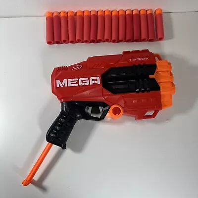 Buy Nerf N-strike Elite Mega Tri-Break Blaster With 16 Bullets • 7.99£