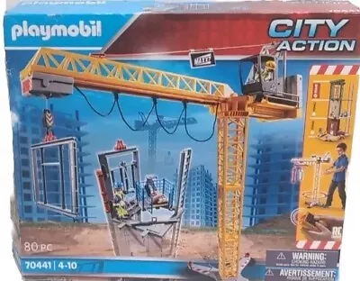 Buy PLAYMOBIL 70441 City Action Construction Crane With Remote Control - Boxed • 114.95£