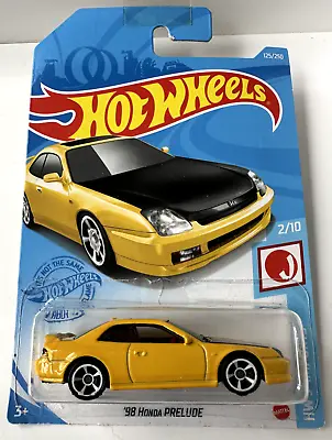 Buy Hotwheels 98' Honda Prelude Yellow Long Card J-imports • 4.99£