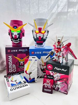 Buy DMHTOY Pizza Hut & Bandai QMSV Seed Limited Freedom Gundam Justice Gundam Figure • 41.98£