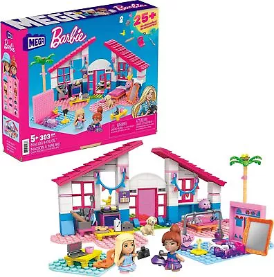 Buy Barbie ​​MEGA Barbie Malibu House Building Set With 303 Bricks And Special Pi... • 20.66£