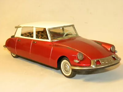 Buy Vintage Tin Toy Car Bandai Antique Tole Large Car Citroen Ds 19 Sedan Car Toy • 236.05£