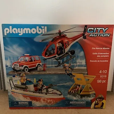 Buy Playmobil City Action 9319- Fire Rescue Mission Playset ***NEW & BOXED*** • 35.99£