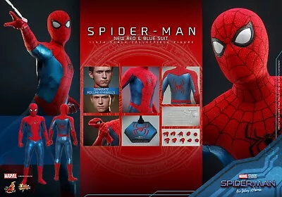 Buy Hot Toys MMS679 NO WAY HOME 1/6 SPIDER-MAN (NEW RED AND BLUE SUIT) • 339.99£