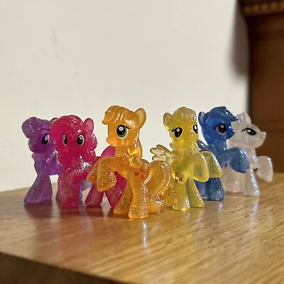 Buy My Little Pony Mini Figures Blind Bag Lot Mane 6 Pinkie Rainbow Dash Glitter • 8£