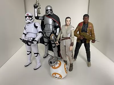 Buy StarWars Black Series 6 Inch 5 X Figure BUNDLE Phasma, Rey Finn BB8 Stormtrooper • 16.99£