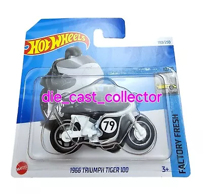 Buy HOT WHEELS 2024 1st RELEASE J CASE 1966 TRIUMPH TIGER 100 Boxed Ship Comb Post • 3.45£