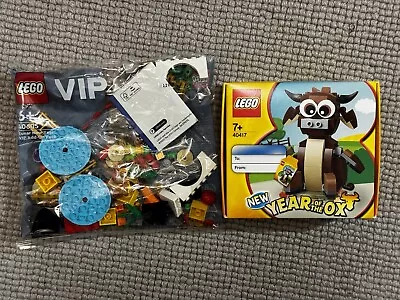 Buy LEGO 40417 Chinese New Year Of The Ox & 40605 Lunar VIP Pack - NEW SEALED • 9.99£