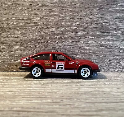 Buy Hot Wheels Alfa Romeo GTV6 3.0 Red Custom Wheel Swap Plastic Wheels • 4£