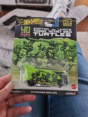 Buy Original TMNT Hot Wheels Premium Pop Culture Volkswagen Drag Bus Brand New • 10£