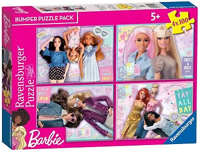Buy Ravensburger Barbie 4 X 100 Piece Jigsaw Puzzle Bumper Pack • 19.99£