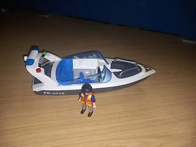 Buy Playmobil Police Speed Boat With Pilot Police Officer Used / Clearance • 9.95£