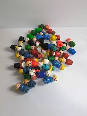 Buy Vintage Fisher Price Little People Bundle Of Plastic @ Wooden Figures • 35£