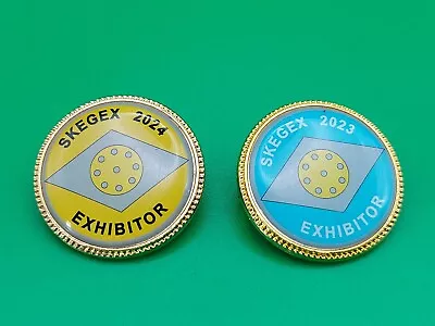 Buy Meccano Badges From The Skegness Skegex Giant Model Steam Engine Show 2023 2024 • 9.99£