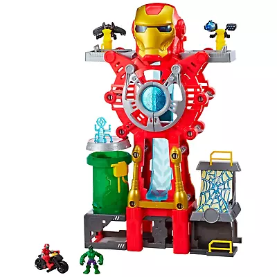 Buy Playskool Marvel Heroes Adventures Iron Man Headquarters Figures Avenger Playset • 99.99£