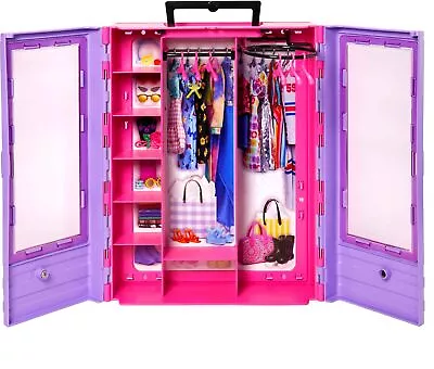 Buy ​Barbie Fashionistas Ultimate Closet Accessory, Translucent Doors, Storage Space • 38.56£