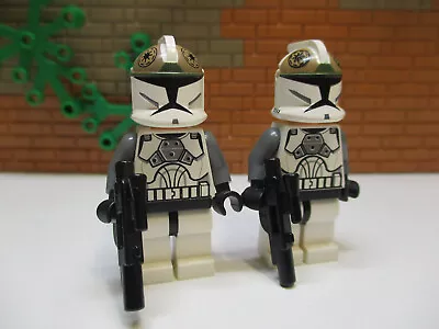 Buy (O6/6/2) LEGO Star Wars 2x Sw0221 Clone Trooper Gunner Mini Figurine 2009 8039 • 21.71£