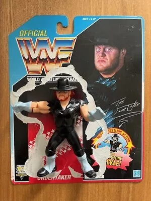 Buy WWF The Undertaker Hasbro Wrestling Figure 1991 Series 4 Loose With Backing Card • 15.99£