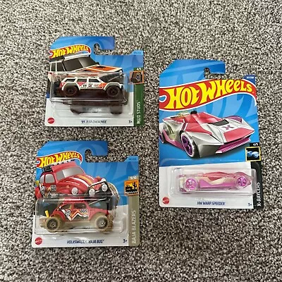 Buy Hot Wheels Treasure Hunt X3 / Jeep Cherokee / Bags Bug / Warp Speeder  • 13.95£