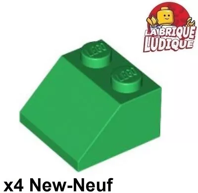 Buy LEGO 4x Slope Brick Gradient Angled Roof 45° 2x2 Green/Green 3039 New • 1.36£