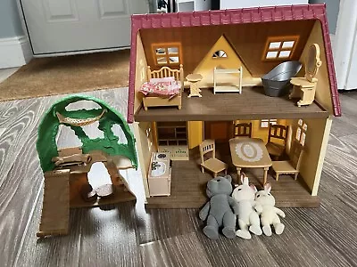 Buy Sylvanian Families Cosy Cottage With Furniture/characters • 15£