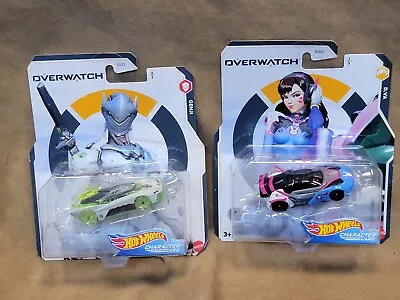 Buy 2 Hot Wheels Character Cars Overwatch D.Va  And Genji • 4.66£