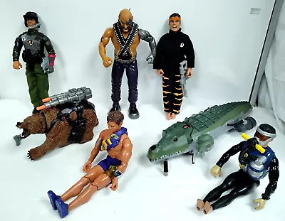 Buy ACTION MAN Max Steel, Grizzly Bear & Figure, Dr X, Aqua & Croc + Scuba - U34 • 16£