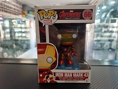 Buy Marvel Avengers Age Of Ultron Iron Man Mark 43 #66 Funko Pop! Box Damage • 5.24£