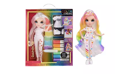 Buy Rainbow High Color & Create Fashion Doll Blue Eyes/Straight Hair New With Box • 47.03£