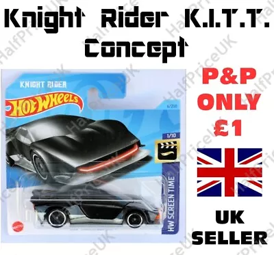 Buy Hot Wheels Knight Rider K.I.T.T. Concept Black HW Screen Time 1.64 Diecast Cars • 6.49£