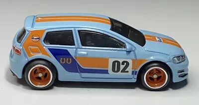 Buy Hot Wheels Gulf Volkswagen Golf MK7 Blue 1/64 Real Riders Vw GTI Wheel Swap • 9.34£