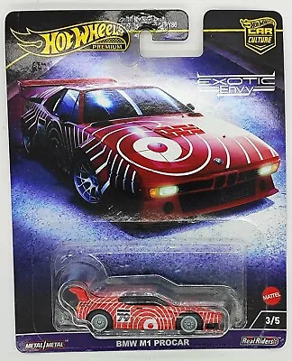 Buy Hot Wheels HKC79 Premium Hw Car Culture Exotic Envy BMW M1 Procar New Boxed • 21.47£