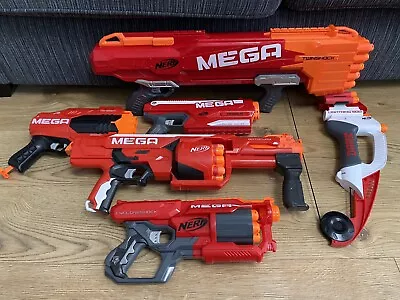 Buy Nerf Mega Bundle 6x Guns + Darts, Twinshock Magnus Bow Cycloneshock Rotofury • 55.97£