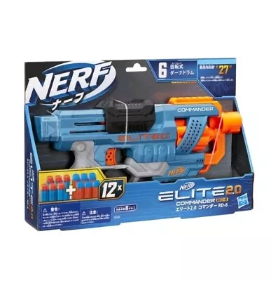 Buy NEW - Nerf Elite 2.0 Commander RD-6 Blaster Plus Darts *FREE UK POST* • 12.95£