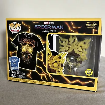 Buy Funko POP! Marvel Electro Glow Spider-Man No Way Home Vinyl Figure New T Shirt M • 8.99£
