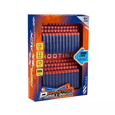 Buy 96pcs Refill Soft Bullets Darts Round Head Blasters For Nerf N-strike Toy Gun • 9.89£